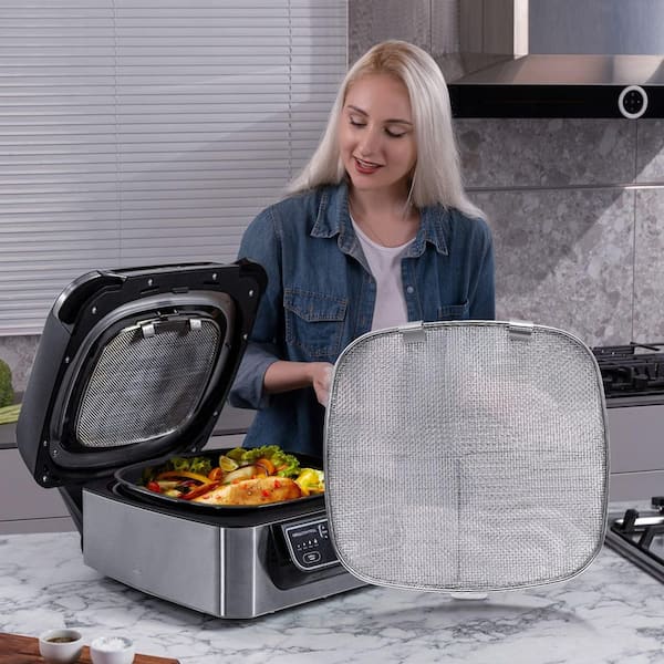 Wudkey 2-Pack Stainless Steel Splatter Shield, Air Fryer