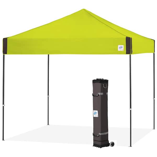 E-Z UP Pyramid Series 10 ft. x 10 ft. Limeade Instant Canopy Pop Up ...