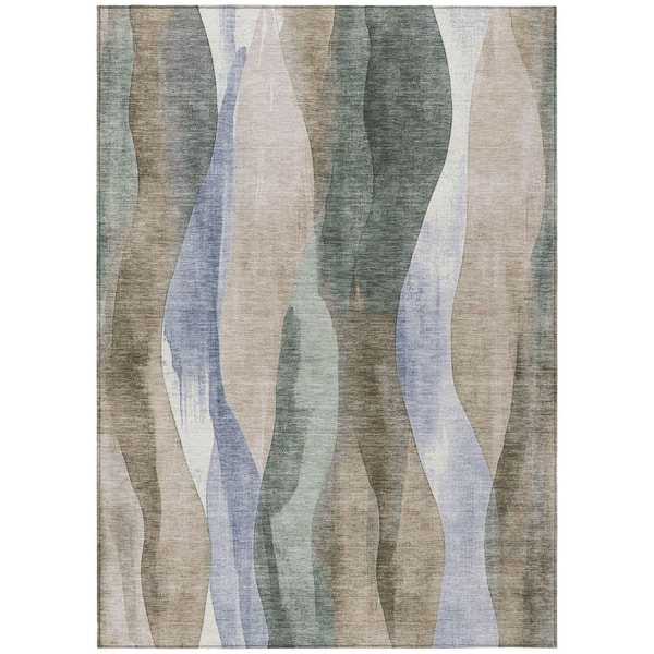 Chantille Machine Washable Indoor/Outdoor Abstract ACN1989 Beige 3 ft. x 4 ft. Area Rug