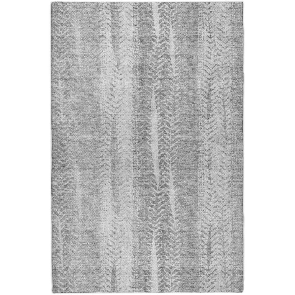 Dream Shag Premium Machine Washable Abstract ADS694 Silver 5 ft. x 7 ft. 6 in. Area Rug price history on PriceWatchPro