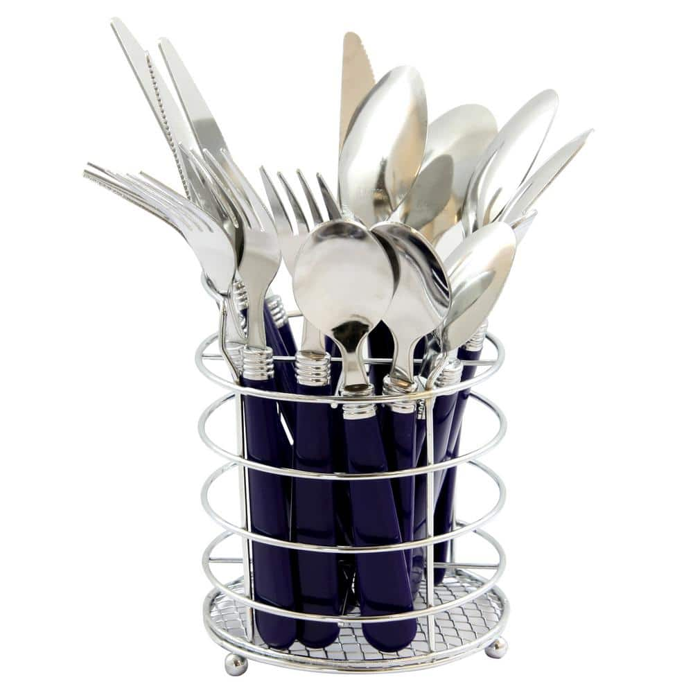 UPC 085081765000 product image for Sensations II 16-Piece Cobalt Handles Stainless Steel Flatware Set (Service for  | upcitemdb.com