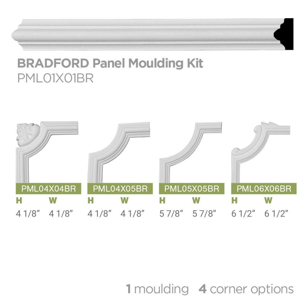 White Urethane Decorative Crown Moulding Corner
