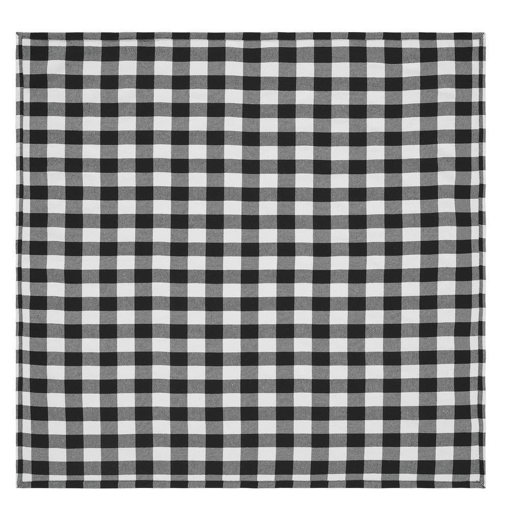 VHC Brands Annie 40 in. W x 40 in. L Black Buffalo Check Cotton Blend ...