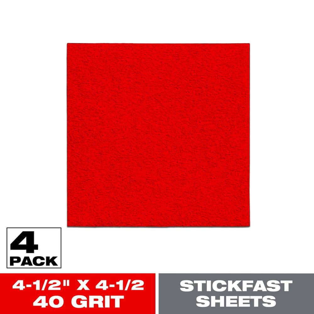 4-1/2 in. x 4-1/2 in. 40-Grit StickFast Palm Sander 1/4 Sanding Sheets price history on PriceWatchPro