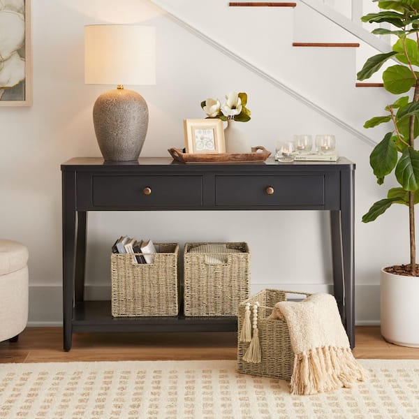 10.5 in. H x 11 in. W x 11 in. D Natural Wicker Cube Storage Bin (3-Pack)