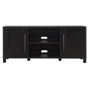 Chabot 58 in. Black Grain TV Stand Fits TV's up to 65 in.