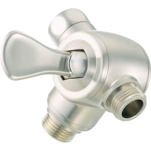 3-Way Shower Arm Diverter for Handheld Shower Head in Stainless