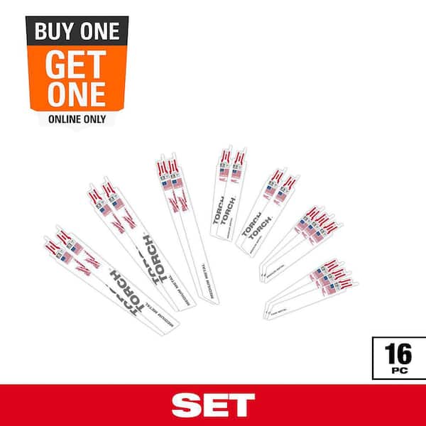 SAWZALL Metal Cutting Bi-Metal Reciprocating Blade Set (16 Piece)