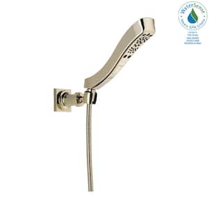 4-Spray Patterns 1.75 GPM 2.38 in. Wall Mount Handheld Shower Head with H2Okinetic in Polished Nickel
