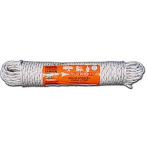 Golberg White Natural Cotton Rope - 1/4 Inch Diameter Twisted 100% Pure  Natural Cotton Rope - Multiple Length Options - Made in America 