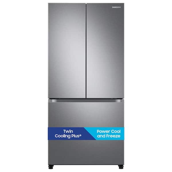 17.5 cu. ft. Counter Depth 3-Door French Door Smart Refrigerator in Stainless Steel