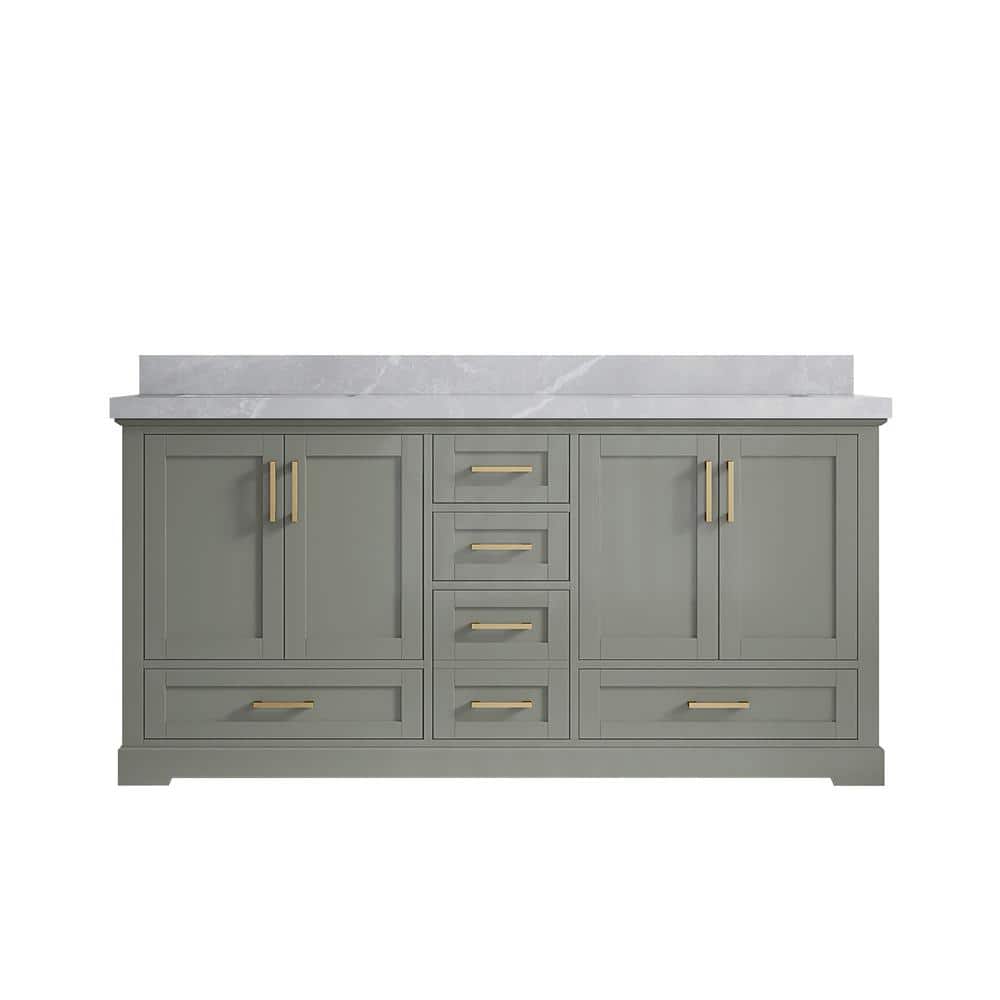 Willow Collections Boston 72 in. W x 22 in. D x 36 in. H Double Sink