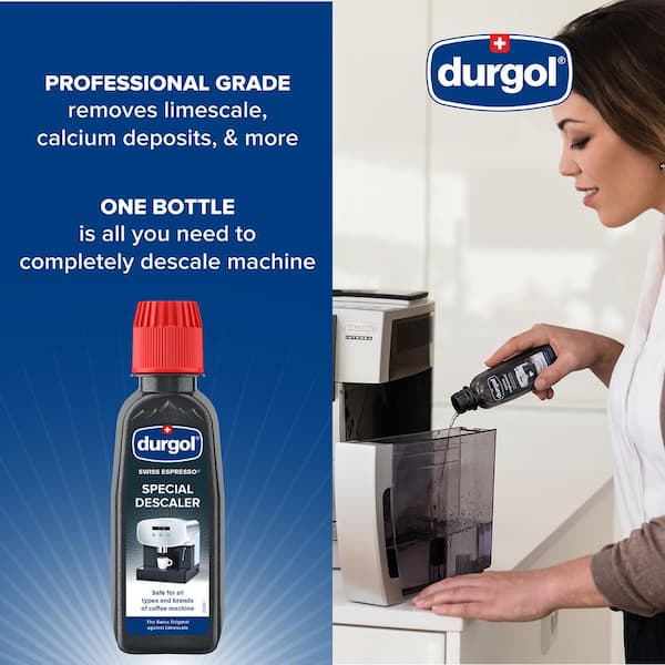 Durgol Swiss Decalcifier for All Brands of Espresso Machines 2 bottles 