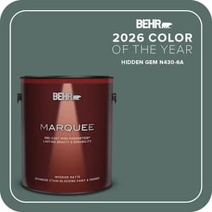 1 Gal. #N430-6A Hidden Gem One-Coat Hide Matte Interior Paint and Primer