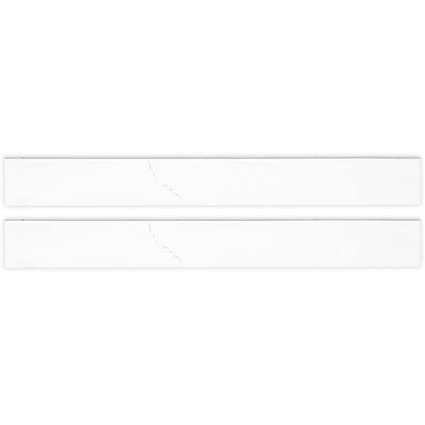 MSI Marcella Gold Bullnose 3 in. x 24 in. Polished Porcelain Wall Tile (20 lin. ft./ Case)