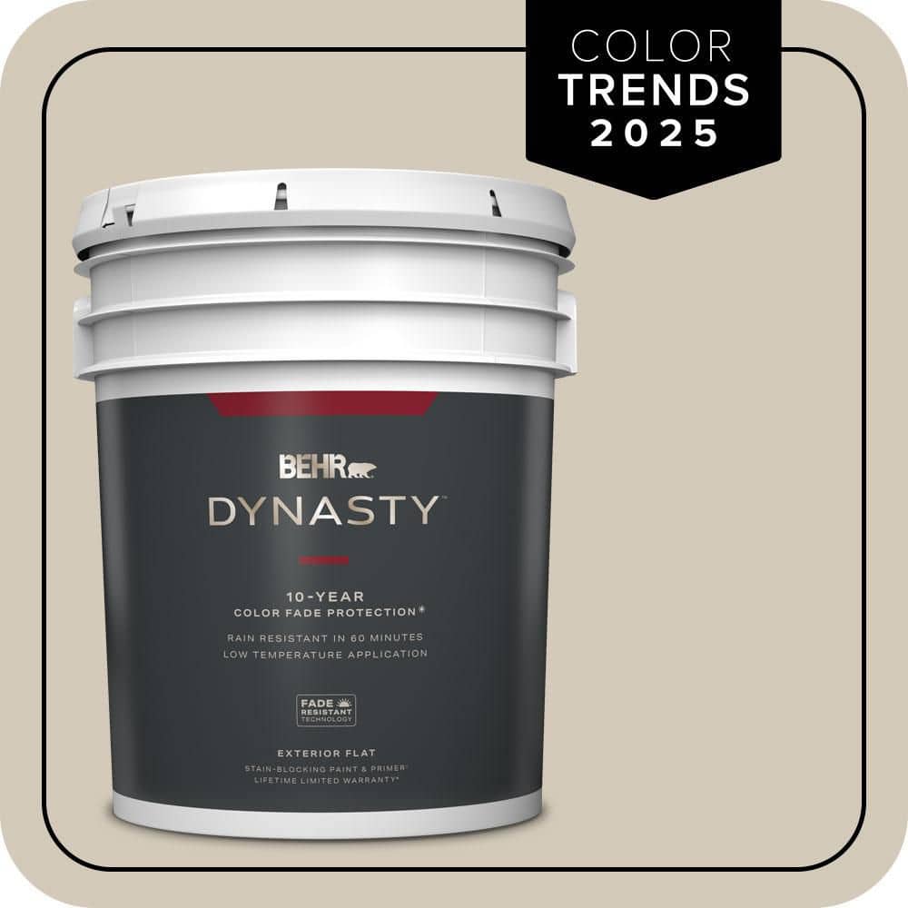 5 gal. Designer Collection #DC-010 Even Better Beige Flat Exterior Stain-Blocking Paint & Primer price history on PriceWatchPro