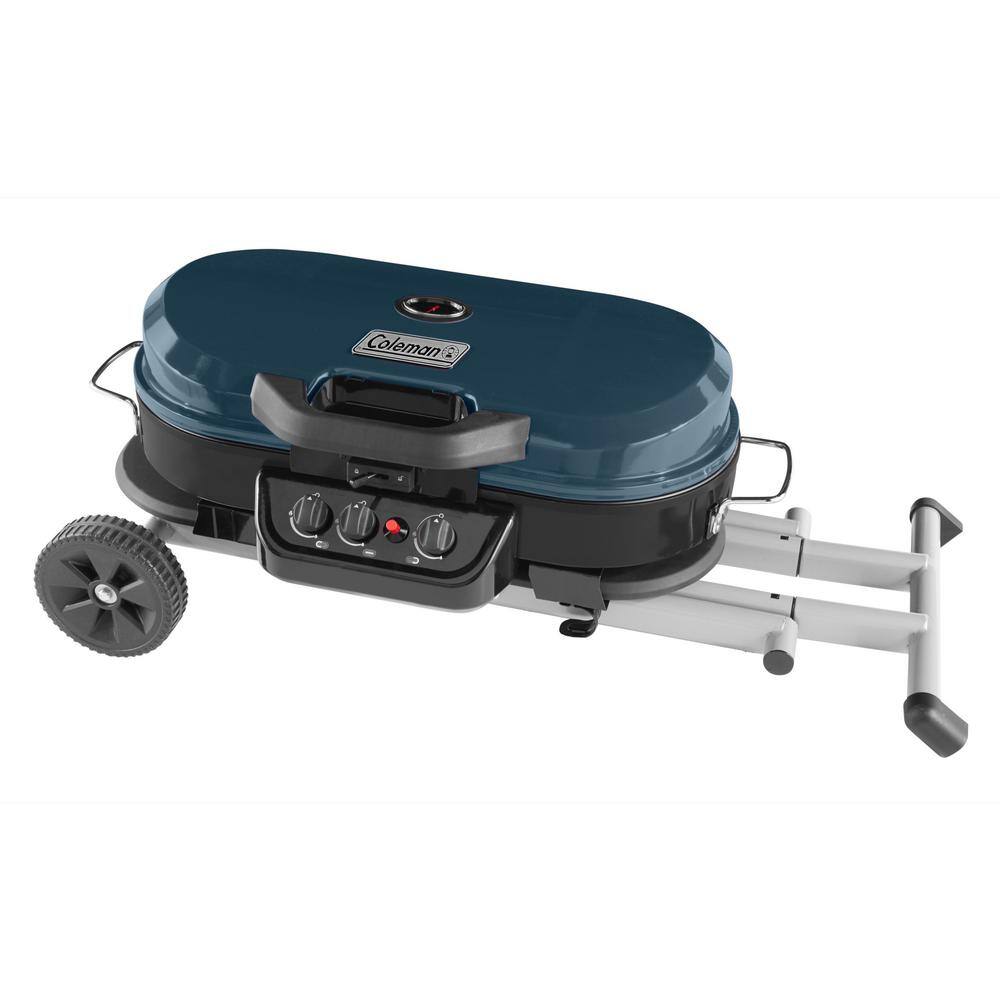 Coleman Blue Portable Propane Gas Grill with Stand
