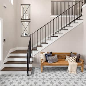Llama Stella Loire Silver Smoke 9-3/4 in. x 9-3/4 in. Porcelain Floor and Wall Tile (10.88 sq. ft./Case)