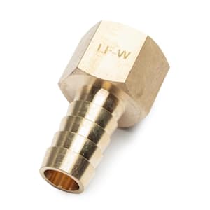 1/2 in. ID Hose Barb x 1/2 in. FIP Lead Free Brass Adapter Fitting (5-Pack)