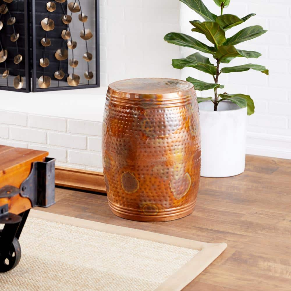 Cylinder drum 2024 accent table