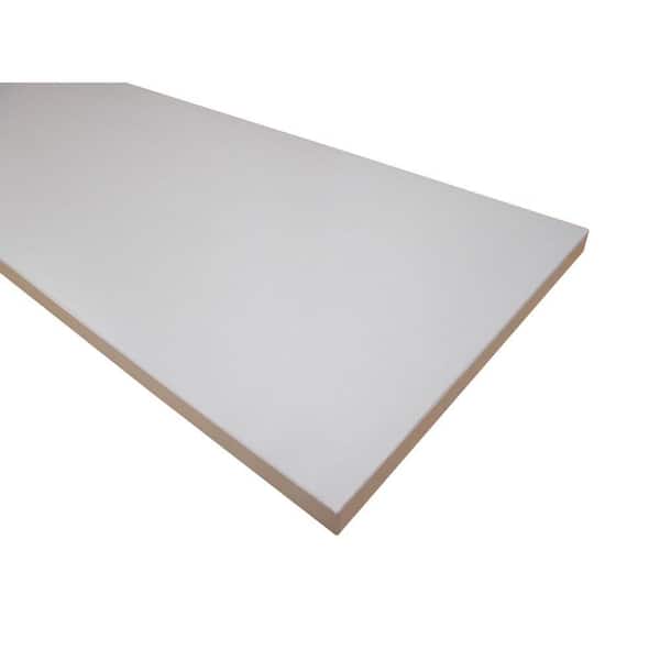 Unbranded 3/4 in. x 16 in. x 36 in. White Thermally-Fused Melamine Shelf