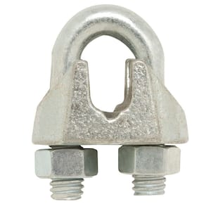 1/2" Drop Forged Heavy Duty Galvanized Wire Rope Clips 50-Pack 