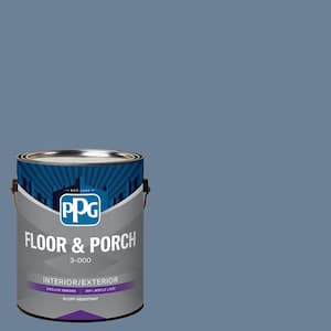1 gal. PPG1163-5 Silver Blueberry Satin Interior/Exterior Floor and Porch Paint