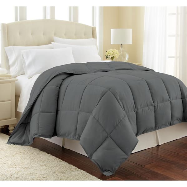 Southshore Fine Linens Vilano Down Alternative Slate Solid Full/Queen Microfiber Comforter
