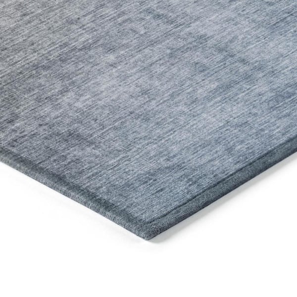 Multi-colored 2 ft. x 3 ft. Woven Solid Color Rectangle Indoor/Outdoor Area Rug