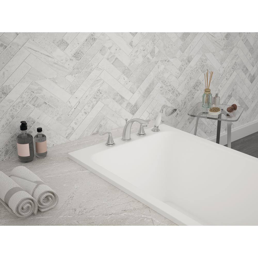Majestic Polished Chrome 2-Handle Deck-Mount Roman Tub Faucet
