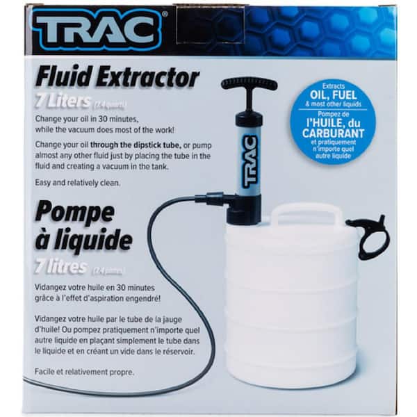 7.5 Qt. Fluid/Oil Extractor, White T10064 - The Home Depot