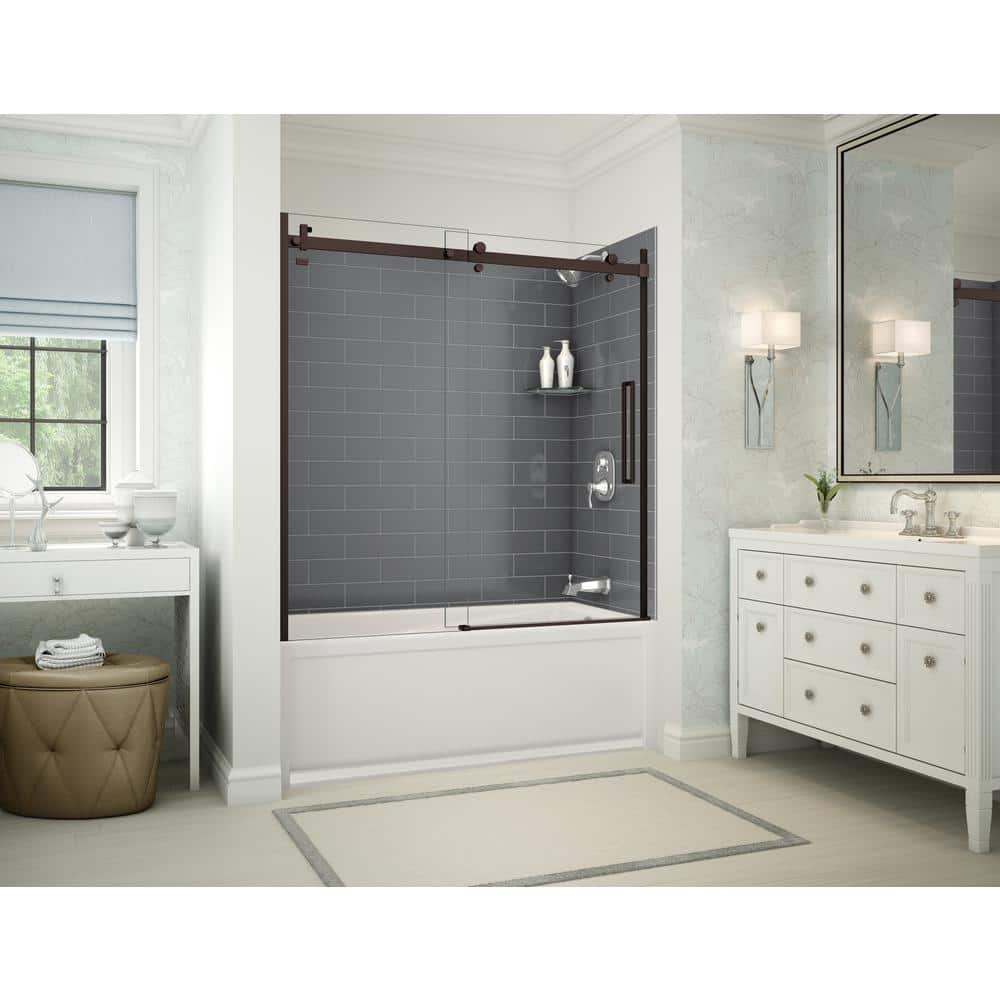 MAAX Utile Metro 32 in. x 60 in. x 81-in Bath and Shower Combo in ...