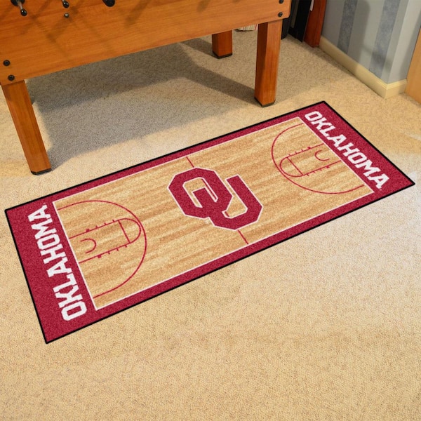 Oklahoma Sooners Crimson 2.5 ft. x 6 ft. Court Runner Area Rug