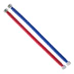 3/4 in. FIP x 3/4 in. FIP 24 in. Stainless Steel Corrugated Water Heater Connector (2-Piece) 3/4 in. FIP x 3/4 in. FIP 24 in. Stainless Steel Corrugated Water Heater Connector (2-Piece)