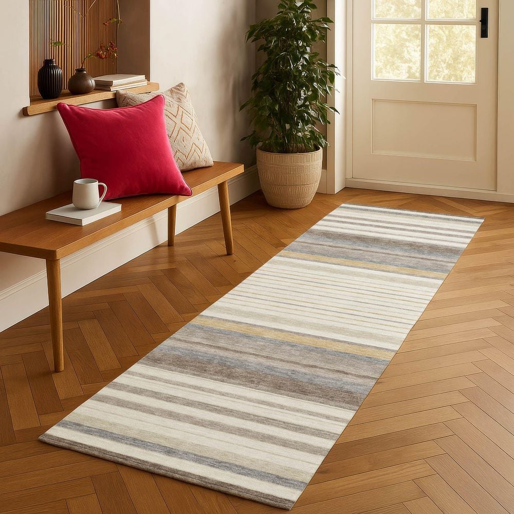 Chantille Machine Washable Indoor/Outdoor Abstract ACN2330 Ivory 2 ft. 3 in. x 7 ft. 6 in. Runner Rug price history on PriceWatchPro