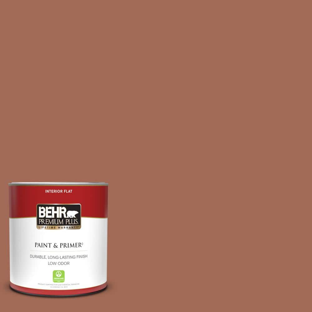 BEHR PREMIUM PLUS 1 gal. #N180-4 Moleskin Flat Low Odor Interior Paint &  Primer 140001 - The Home Depot