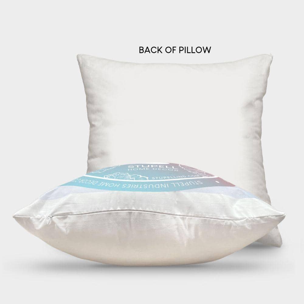 Colorful Winter Ice Skating Scene Graphic Throw Pillow