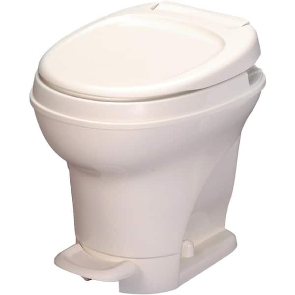 THETFORD Aqua-Magic V RV High Permanent Toilet Foot Pedal Flush - Bone