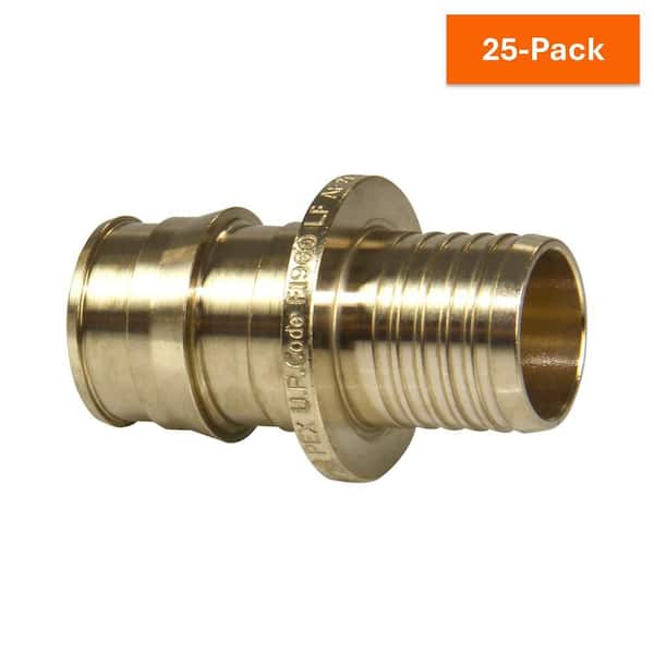 ProPEX 3/4 in. PEX-A Expansion Barb x 3/4 in. PB Lead-Free Brass Polybutylene Coupling (25-Pack)