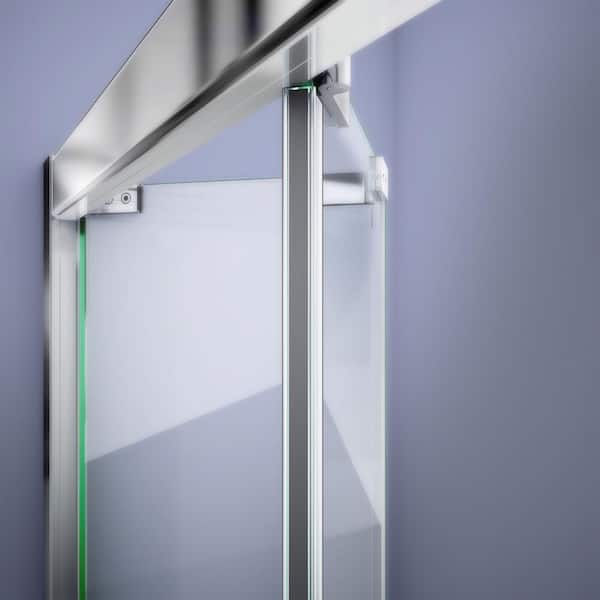 76 in. L Black Magnetic Strike Vinyl for 1/4 in. Glass Shower Door