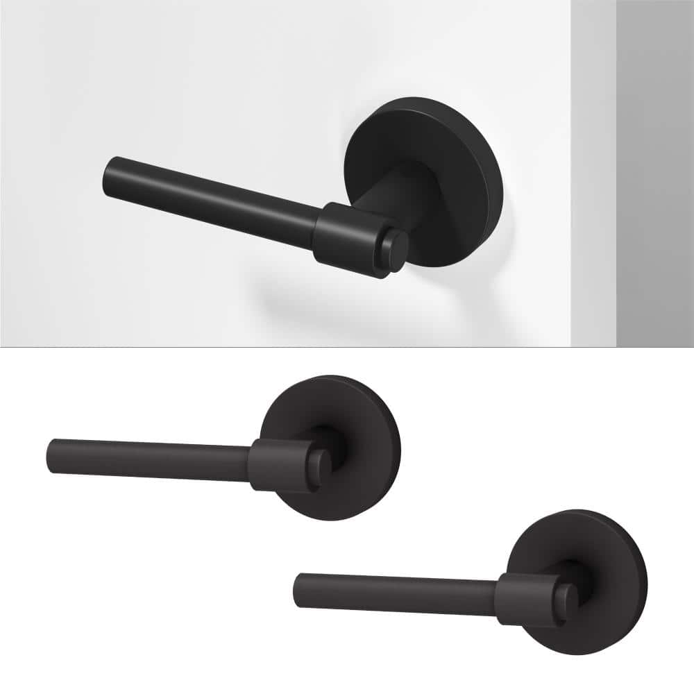 Zen Metal Matte Black Dummy Door Handle with Round Rosette 2-Pack price history on PriceWatchPro