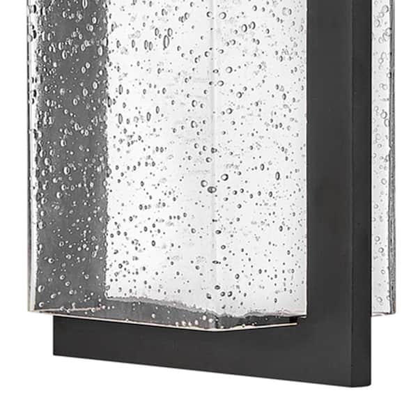 LARK - Alex 1-Light Black Hardwired Outdoor Wall Lantern Sconce