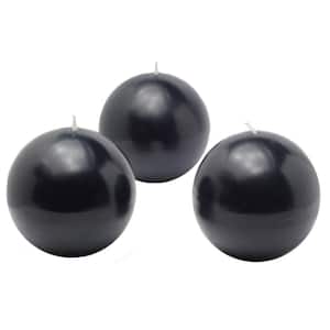3 in. Black Ball Candles (6-Box)