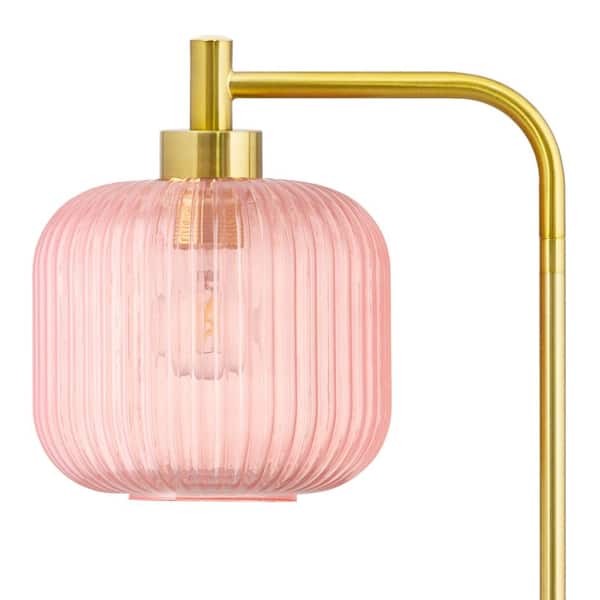 River of Goods Elaine 62.75 in. Brushed Gold-Colored Floor Lamp