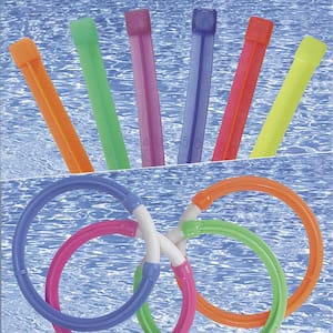 Dive Rings and Dive Stix Pool Toy Combo Pack