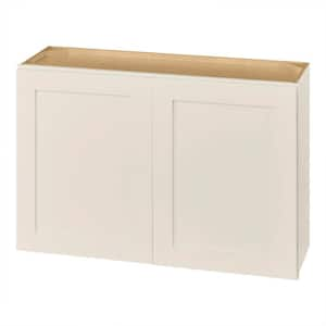 Avondale 36 in. W x 12 in. D x 24 in. H Ready to Assemble Plywood Shaker Wall Bridge Kitchen Cabinet in Antique White