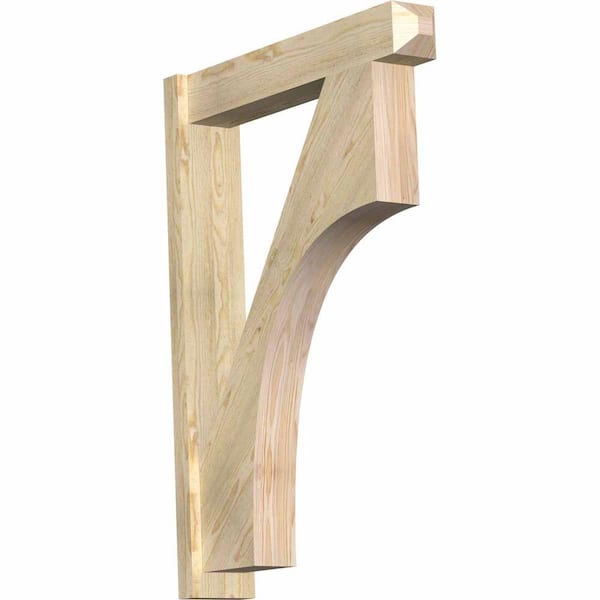 Ekena Millwork 6 in. x 42 in. x 30 in. Westlake Craftsman Rough Sawn Douglas Fir Outlooker