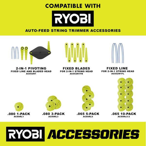 Ryobi RY40240 40-Volt Lithium-Ion Cordless String Trimmer for sale online