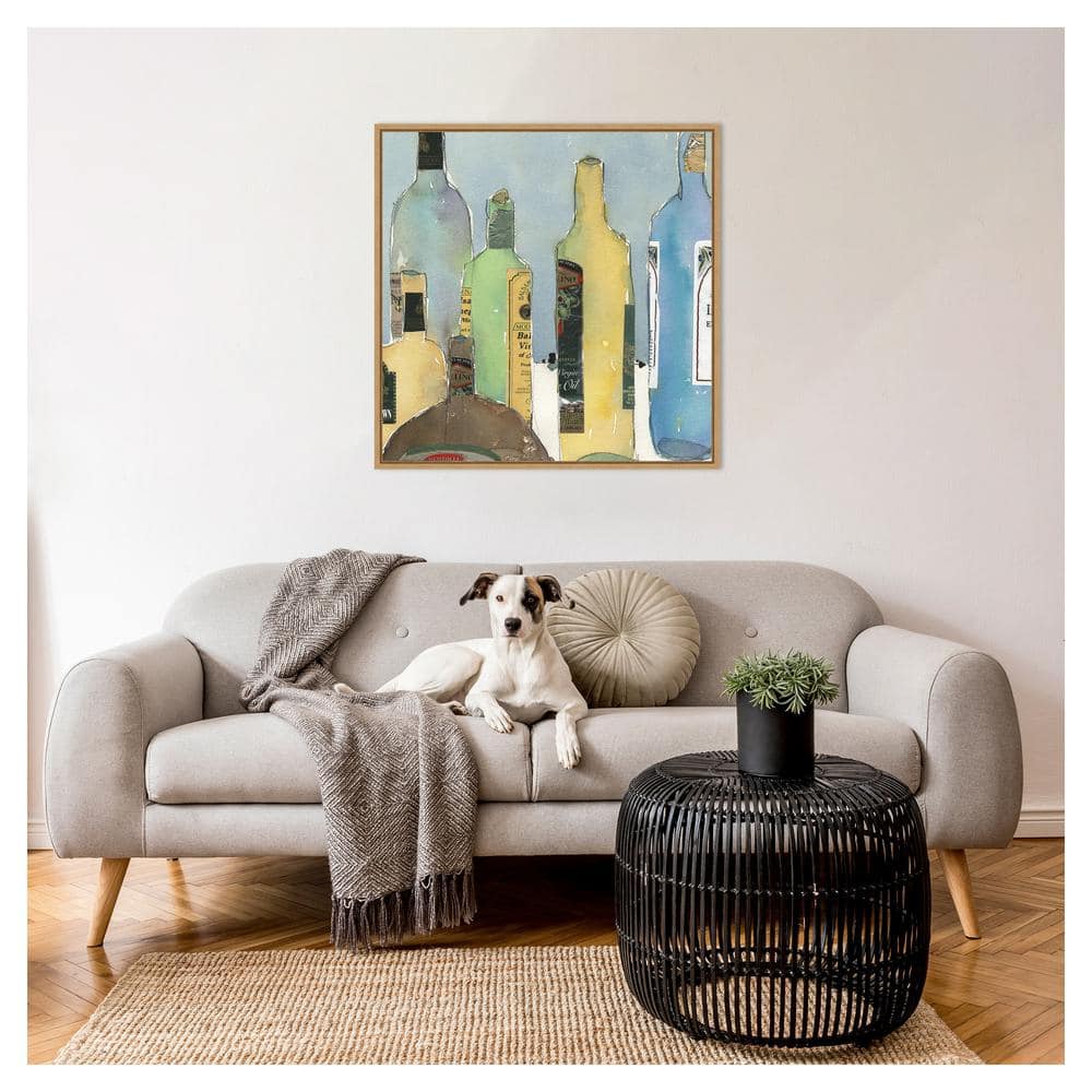 Samuel Dixon Oil and Vinegar IV Giclee Canvas Print with Sylvie Maple Frame