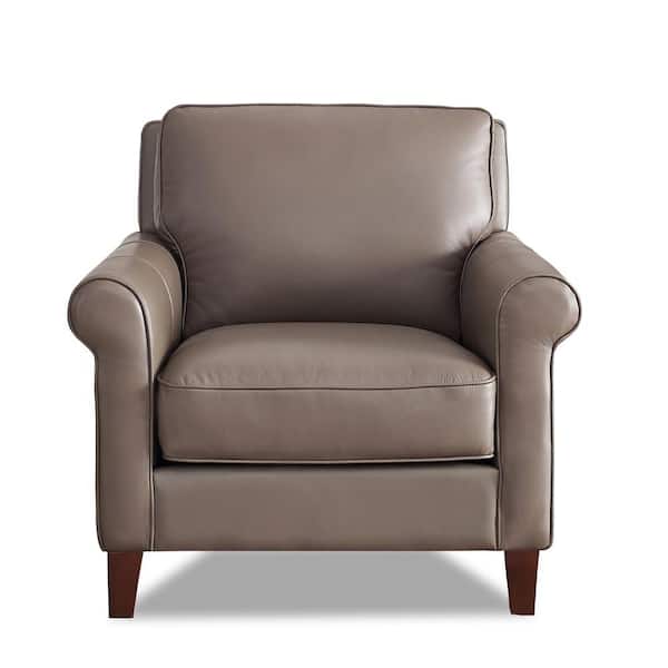 Hydeline Laguna Taupe 100% Leather Chair